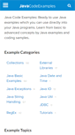 Mobile Screenshot of javacodeexamples.com